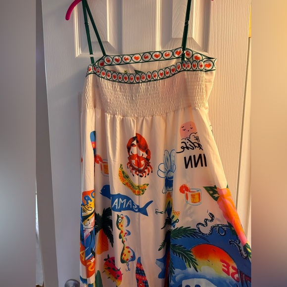 Tropical Print Maxi Dress - Picture 6 of 7